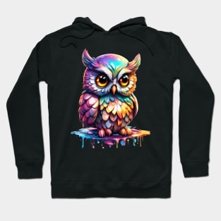 Magical Holographic Owls: Drippy Hoodie